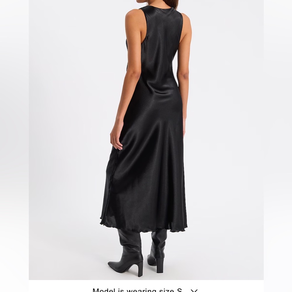 Satin Maxi Slip Dress - Picture 6 of 8